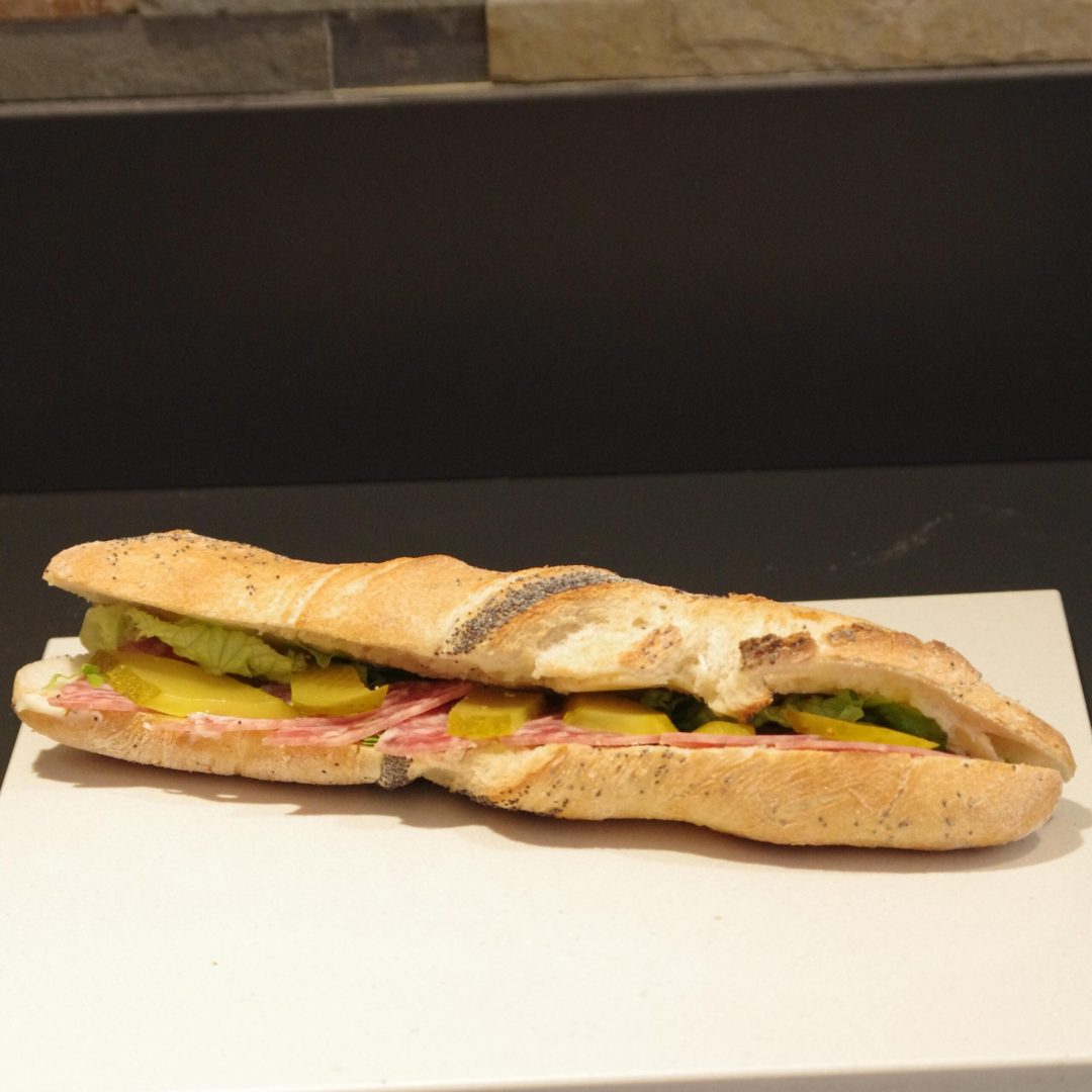 Sandwich cornichon rosette Sandwich rosette cornichons